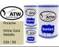 Preview: Porsche, White Gold Metallic, 539 / S6: 500ml Lackdose + 500ml Klarlack + 250ml Härter - Set, von ATW Autoteile West.